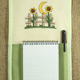 Porta blocknotes ricamato "Giraluna".
