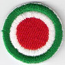 Toppa ITALIA rotonda.