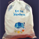 Sacchetto asilo ricamato personalizzato.
