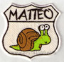 Toppa "ROUTE SNAIL" personalizzabile.
