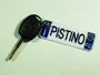 Portachiavi ricamato personalizzato.