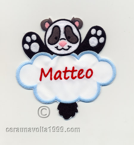 Toppa ricamata personalizzabile