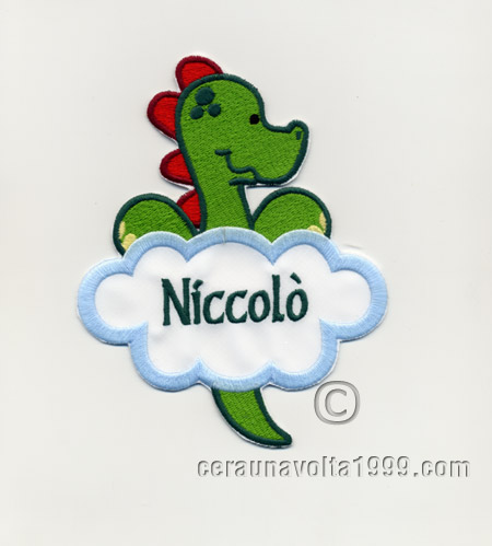 Toppa ricamata personalizzabile