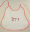 Bavaglino Nome Ricamato - Bambini - Per La Pappa - Di Il Mondo Di Vale