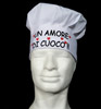 Un cappello da cuoco romantico, simpatico e personalizzato.