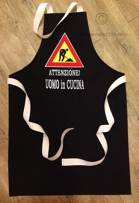 Grembiule da cucina personalizzato.