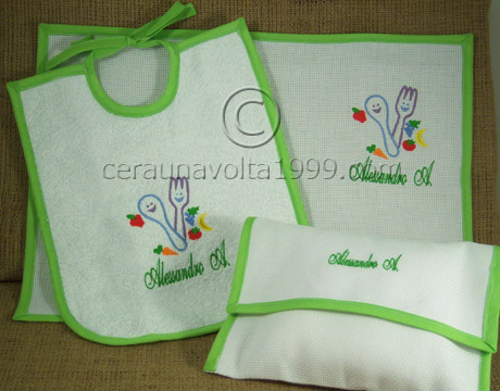 Set asilo personalizzato con nome - 3 PEZZI.