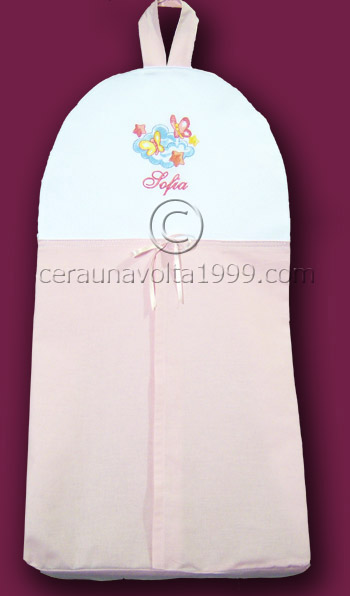 Porta pannolini ricamato CON NOME.