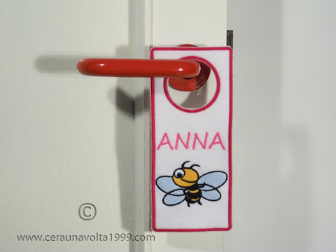 Segnaporta personalizzabile