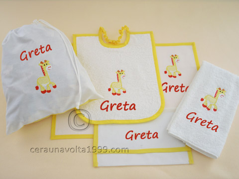 Set asilo da 5 pezzi GIRAFFA