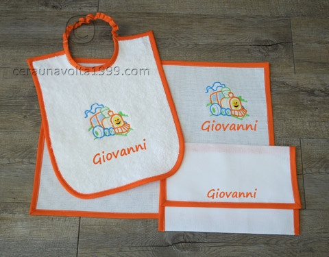 Set asilo personalizzato con nome - 3 PEZZI.