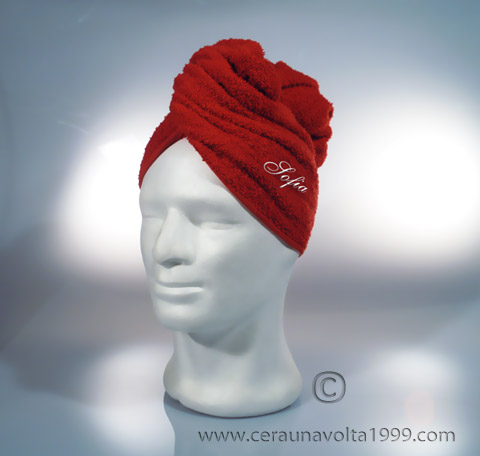 Turbante-telo per asciugare i capelli