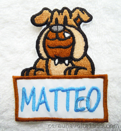 Toppa ricamata personalizzabile